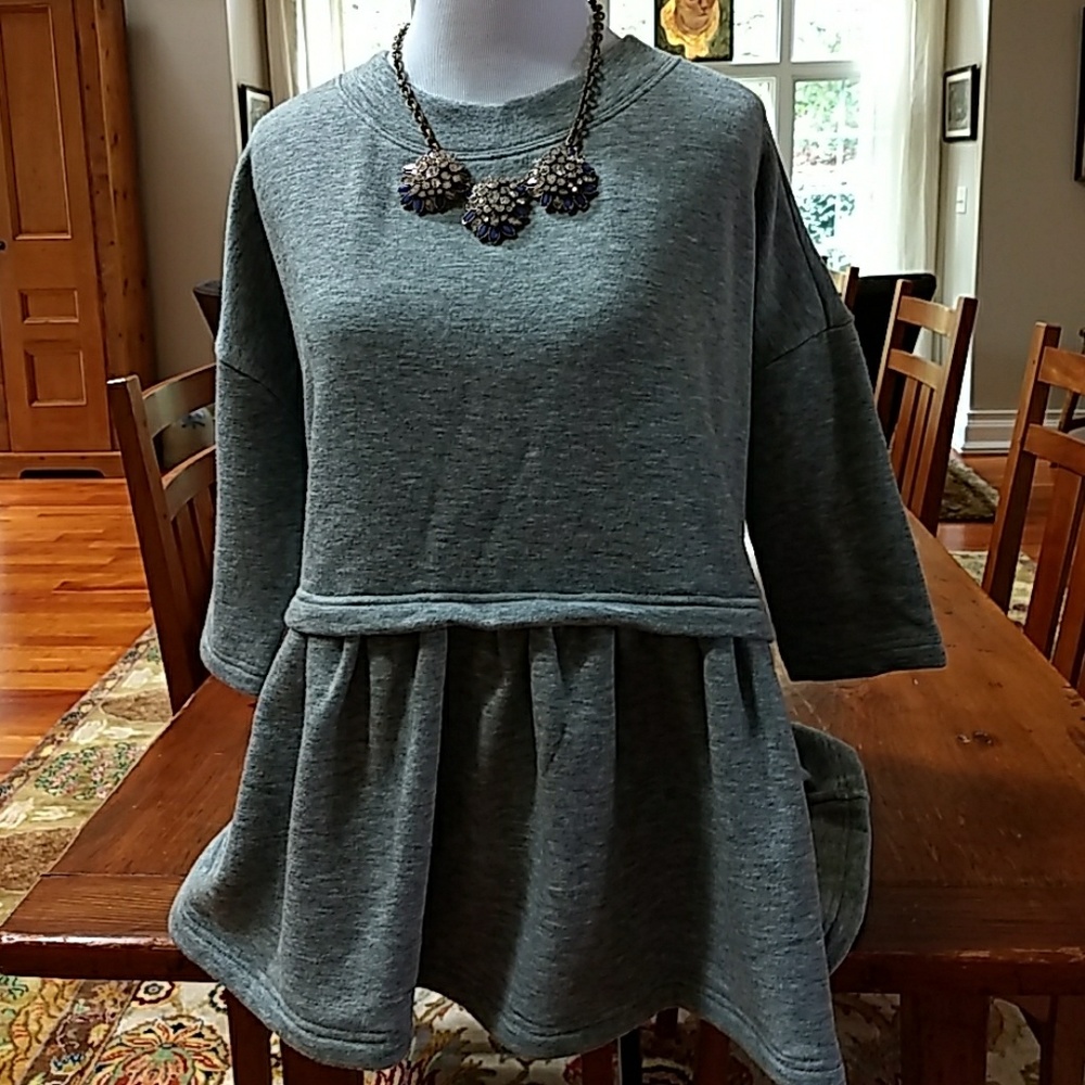 Free People  Peplum Sweatshirt